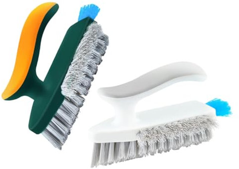 TOPPERFUN 2pezzi Per Piastrelle e Vasche Bagno Manico Per Pulizia Della Vasca Bagno Portatile Per Pulizia Della Cucina Casa Per Fughe Fessure Del Pavimento