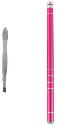 Penna di incisione dei capelli professionale per stile di barba e sopracciglia, strumento di design in acciaio inossidabile con impugnatura non slittata, include lame, pinzette e