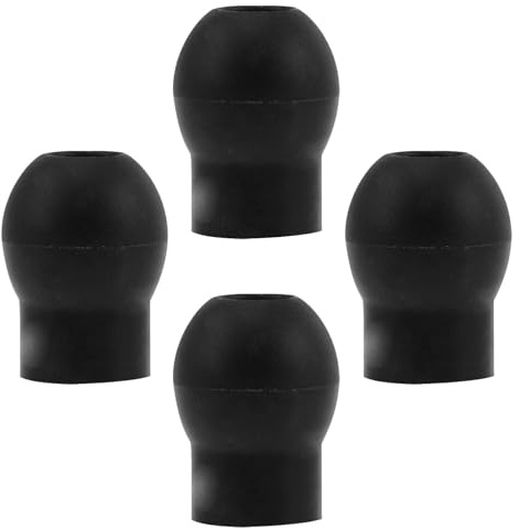Stethoskop Ohrstöpsel 5-6mm 4 Stück aus Pvc Schwarz | Ersatz Ohrspitzen, Universell Passend für Klinik und Krankenhaus, Geeignet für Metallausführung