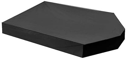 Couverture de bac à Sable, auvent de bac à Sable en Tissu Oxford en Forme Bateau, Couverture Piscine étanche, Protection Anti-UV, avec Couvercle