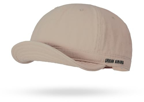 Clape Kort Brim baseballkeps platt keps med kort skärm bomull cappy keps casual utomhus sport keps, DY06-beige,