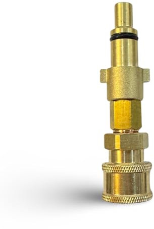 Conector de acoplamiento rápido M&M Smartek, adaptador de bayoneta de 1/4 de pulgada para lanza de espuma, limpiador de coches con boquilla de espuma de alta presión (para Nilfisk KEW #3)