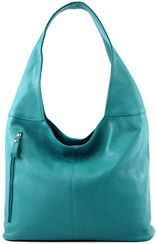 modamoda de T155 Damen Leder Schultertasche, handmade in Italy