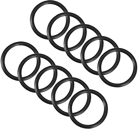 PATIKIL 40mmx32mmx4mm Nitrile Gomma O-Ring, 10 Pezzi Metrico Meccanico Sigillatura Guarnizione Rondelle di Tenuta Anelli per Acqua Idraulici, Nero