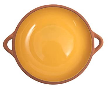 Dexam Sintra Large Glazed Terracotta Tapas Dish - Ochre