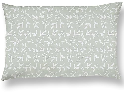Barnkudde med Örngott 40x60 cm i Bomull OEKO-TEX - 10 färgval - Babypuder för Dagssömn, Förskola och Resor - Tvättbar i maskin - Hypoallergen