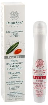 SIERO LABBRA E CONTORNO RASSODA-LIFT – Effetto Lifting, Volume e Definizione – Con Fitocomplessi di Olivo e Goji, Acido Ialuronico e Peptidi – 15ml – Domus Olea Toscana
