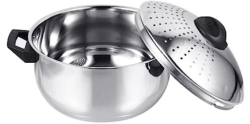 MAGICLULU Edelstahltopf Nudelkocher Mit Integriertem Filterdesign Antihaft-topf Für Suppenkochen Hochwertiger Kochkessel Mit Schnellkochboden Für Schnelles Und Gleichmäßiges Garen