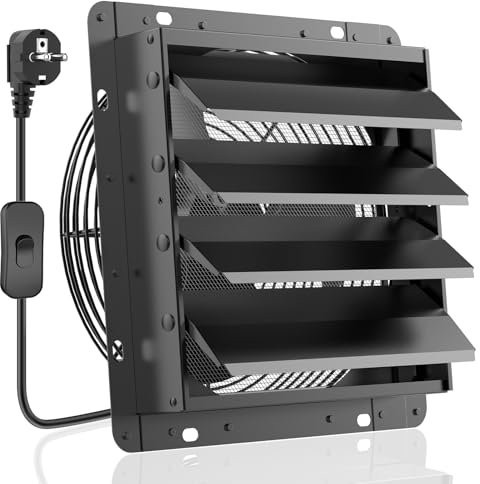 HG Power 350 mm Ventola Aspirazione 1500 m³/h Industriale Estrattore Alluminio per Raffreddamento di Case e Magazzini, Ventilazione, Circolazione dell'aria