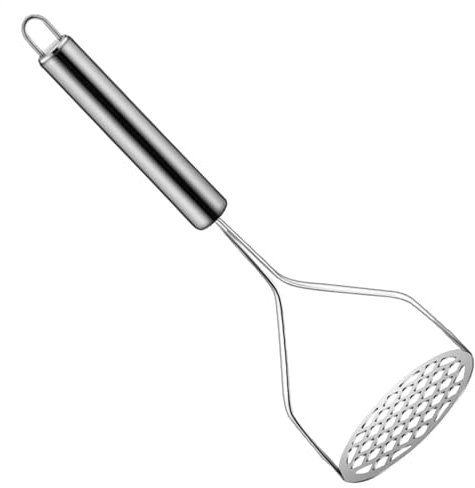 Prensa de patatas para el hogar, diseño de malla fina, trituradora de aguacate, prensadora de patatas con diseño de mango ergonómico, prensa manual de patatas para frutas, huevos, carne, verduras