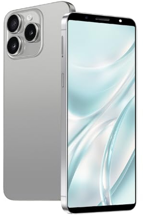 Fine Life Pro Téléphone déverrouillé, Smartphone 4G - LTE, Appareil Photo 13MP + 16MP, 4GB RAM, 64GB ROM, 256GB étendu, écran 6,0 Pouces, 8 Cores CPU, sans contrat (Light Grey)