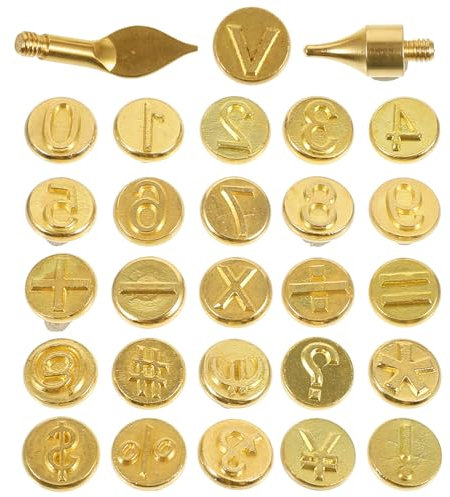 ARTIBETTER Brennspitzen Zahlen Für Pyrographie Holzbrandmalerei Diy Gravieren Schnitz Set Metal Brennstifte Für Vielseitige Holz Metallarbeit Kreatives Brandmalen Zubehör