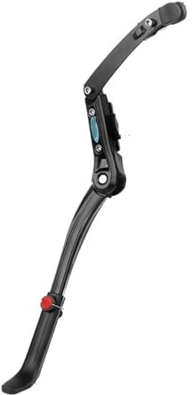 Dual Clamps Kickstand 24-29in Quick Height Adjust Bike Parking Rack Road Chain Fit for Seat Stay Tubes Firm Install Strong Suppor(Side Stand RKS008 L)
