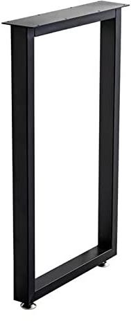Industrial Modern Black Steel Table Legs - Heavy Duty DIY Replacement for Coffee & Dining Tables, Desks - 70/100cm Adjustable Height Furniture Legs