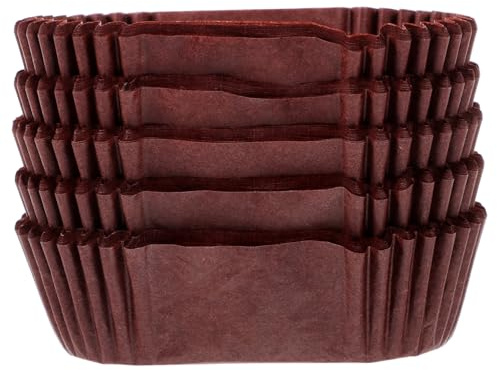 BEBEMOKO 1000 piezas Unidades Moldes Papel para Magdalenas Resistentes al Calor y Grasa Bandejas Ovaladas para Cupcakes y Tartas para Repostería Profesional y Eventos