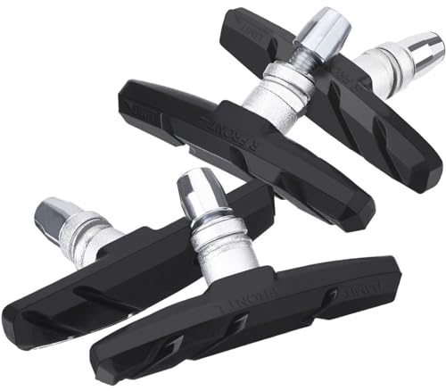 BCIOUS 4Pcs Strada Mountain Biciclette V-Brakes Blocco Scarpa Freno Pad Silenzioso Skidproof Bici Sostituzione Facile Installazione