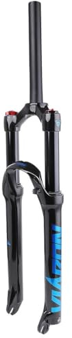 LHHL MTB 27,5 29 Zoll Fahrradgabel Magnesiumlegierung Radfahrwerk Scheibenbremse Fahrradgabel Luftstoßdämpfer 1-1/8 HL Federweg 105mm QR(Blauw,29in)