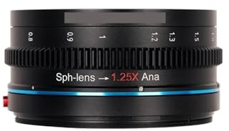 Lens Adapters, Lente aggiuntiva anamorfica 1,25x con anelli 67/72/77/82/92mm, effetto 2X for obiettivi fotografici,For photography