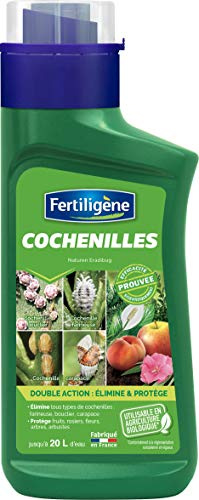 FERTILIGENE FCOC400N - Insecticide Anti-Cochenilles Concentré UAB 400 ml - Elimine tous les types de cochenilles (farinause, bouclier et carapace) - Protège les fruits, rosiers, etc. - Jusqu'à 200 m²