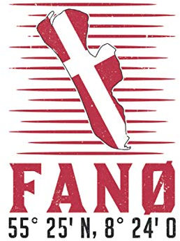 Fanø Notizbuch: Fanö Koordinaten Fanø Urlaub Dänemark Geschenkidee / 6x9 Zoll / 120 gepunktete Seiten Seiten