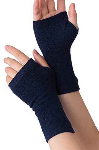 Prettystern Kaschmir-Wolle Damen Pulswärmer fingerlose Handschuhe Hand-Stulpen