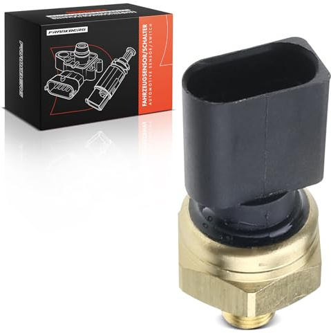 Frankberg Sensor Kraftstoffdruck Drucksensor 03C906051A | Kompatibel mit Polo 9A 9N, Golf IV Variant 1J5, T.o.u.r.a.n 1T1 1T2, CC 358, Golf Plus 521 5M1, O.c.t.a.v.i.a II 1Z3, A3 8P1