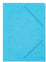BIGO Pressspanmappen A4, 10er-Pack, aus 330 g/m² Presskarton, Hellblau | Dokumentenmappe mit Gummiband, Stabile Mappe für Büro, Schule & Archivierung