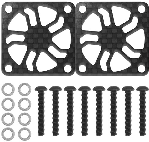 2Pcs ShareGoo Carbon Fiber RC Motor Cooling Fan Cover 30mm x 30mm Protector for ESC Motor Heatsink RC Car Boat Truck (30mm)