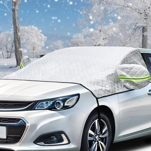 NOLLAM Auto Frontscheibenabdeckung Winter für Volkswagen Tiguan Eisschutzfolien Windschutzscheibe Abdeckung Frontscheibenabdeckung,B