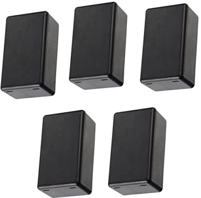 UKCOCO 5 Pcs Boîtier De Jonction En Plastique Étanche Pour Boîtier D'ingénierie Électrique Boîtier De Montage Pour Capteur De Puissance Boîtier D'ingénierie Noir 61 X 36 X 25 Mm