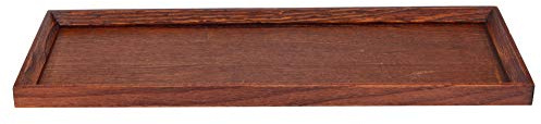 Plateau de Service en Bois, Assiette Vintage, Design Unique, Décor, Service à thé, Fruits, Bonbons, Maison, Couleur Bois Naturel, Taille 12.2x6.7 Pouces (45 * 15 * 2cm)