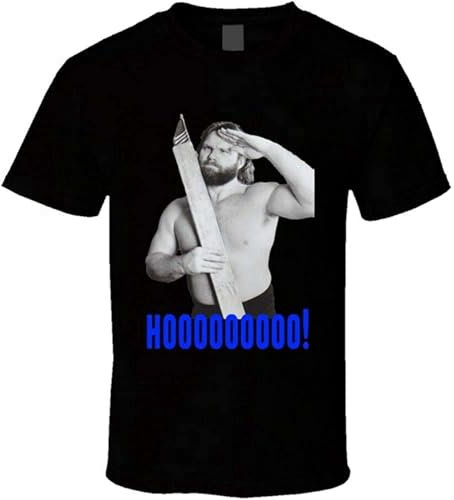 Hacksaw Jim Duggan Retro Wrestling Legend Mens T Shirt Size 3XL Black