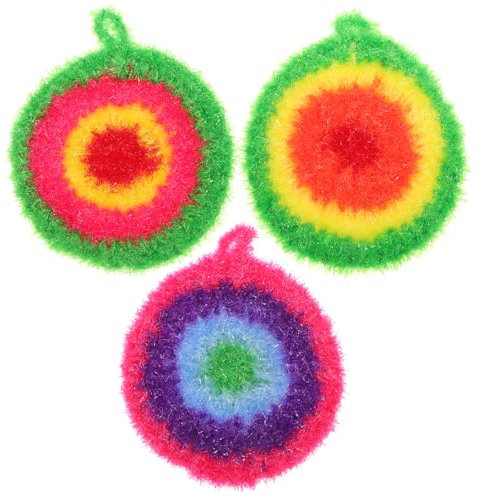 HOMOCONO Küchenschrubber Zum Reinigen Von Geschirr Kratzfeste Topfreiniger Aus Polyester Mehrfach Verwendbare Scheuerpads Küche