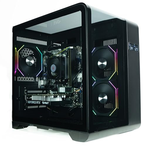 ionz Gaming PC - AMD Ryzen 5 5500, RTX 3050 6GB Graphics Card, 16GB RAM, 500GB SSD, Windows 11, 500W PSU (Curve, Black)