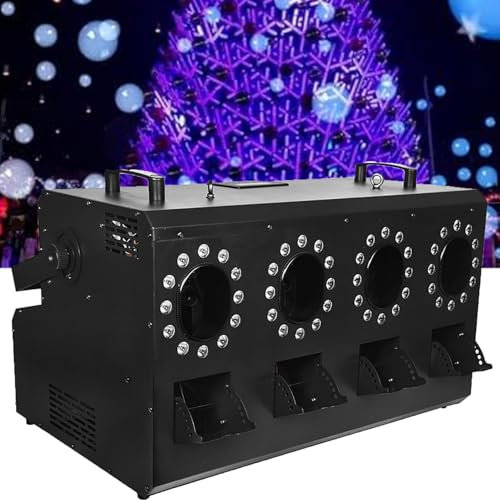 Grande Machine à Mousse De ScèNe 1500 W, Machine à Mousse Pour FêTe, Grande Machine à Mousse, Machine à Mousse Pour FêTes, Machine à Mousse Professionnelle, Distance De 6 à 10 M/Zone De 80 ㎡,4holes