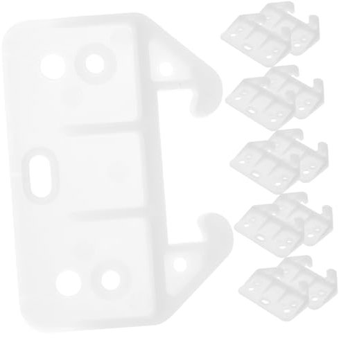 Angoily Schubladenführungen Pp Material Hintere Schubladenschienenführung 60x42x7,5mm Mit Schrauben Kommoden Und Schminktischmöbel Zubehör