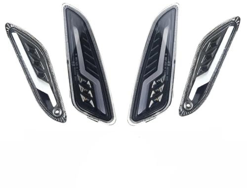 KRALPOTIX Motorrad LED Vorne Hinten Blinker Anzeige Tagfahrlicht Kompatibel Mit PIAGGIO Vespa Elettrica Sprint Primavera 50 125 150(1 set 4pcs clear)