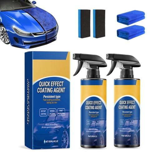 Spray protettivo ad azione rapida per auto di alta qualità, 3 in 1, ad alte prestazioni, spray lucidante antigraffio senza acqua