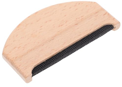 IMIKEYA Removedor de Bolas para Suéteres de Lana Peine de Madera Compacto y Ligero, Quitapelusas Portátil para Ropa y Prendas de Vestir