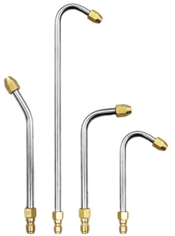 Prolunga Idropulitrice - Attacco Ugello 34x8,5x1,2cm, Ugello Curva, Inclinato Attacco Rapido | Pulizia Delle Finestre, Lavaggio Dei Veicoli, Manutenzione Del Patio, Grondaie Del Giard