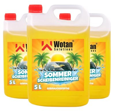 Wotan's Scheibenreiniger | Scheibenwischwasser Sommer Citrusduft | streifenfrei – getestet | Premiumqualität aus Deutschland | polycarbonatverträglich und Fächerdüsengeeignet (10 Liter) (15 Liter)