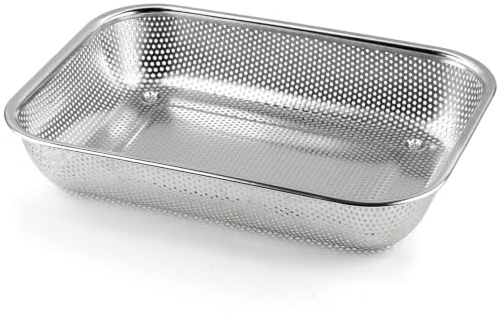durchwurfsieb, Edelstahl Sieb für Spüle Abtropfsieb Spülensieb Spülsieb Küchensieb Spülbeckensieb Nudelsieb Haushalssieb, Edelstahl Gartensieb Heavy Duty Kompostsieb Rostgeschützt Gartensieb