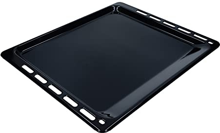 LUTH Premium Profi Parts Plaque de cuisson Lèchefrite émaillée anti-rayures 44,5 x 37,5 x 1,7 cm pour four cuisinière compatible avec Whirlpool 481010683241 481241838128 481010426480 481010539881