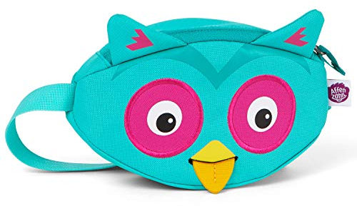Affenzahn Unisex – Kinder Eluise Eule Bauchtasche, Türkis, 21.5 X 10 X 5.5 Cm B/H/T EU