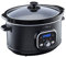 Cooks Professional Digital Slow Cooker 3.5 Litre with Glass Lid, Cool Touch Handles, Dishwasher Safe Bowl, 2 Heat Settings & Keep Warm & Delay Functions | Small One Pot Cooking Machine | Black