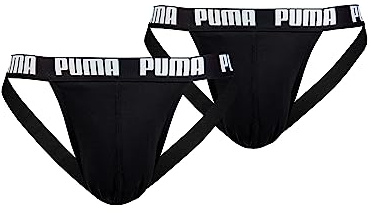 Puma Jockstrap, Negro (Black), L (Pack de 2) para Hombre