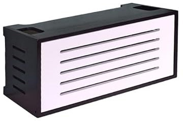 Kabelbox Router-Aufbewahrungsbox, Desktop, große Massivholz-Reihensteckdose, Lichtkatze, Maschine, obere Abdeckungsbox Kabelmanagement Box (Color : 2)