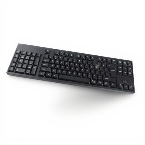 Tastiera per mancini, 109 tasti, design ergonomico, tastiera micro Connect con tastierino numerico sinistro, tastiera da ufficio facile da usare per scuola aziendale