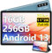 Oangcc 2025 Newest Tablet 11 Pollici Android 13, 16GB+256GB(TF 1TB), 2K FHD Schermo 2000 * 1200, 8600mAh, Octa-Core, 5MP+13MP+2MP, 4 Altoparlantis, GPS, 5G Wi-Fi, BT 5.0, Tablet con Case, Blu