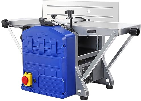Piallatrice da tavolo di potenza da 1250 W, piallatrice in legno spessore tavolo da lavoro 29 x 8 pollici, a basso rumore, spazzolatura a bassa polvere e doppia funzione di spazzolatura per rimuovere